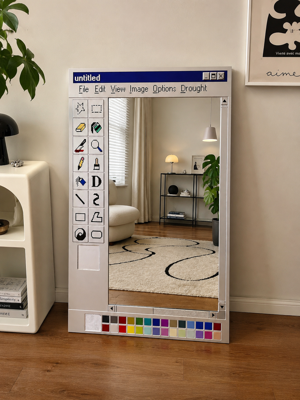 MS paint mirror