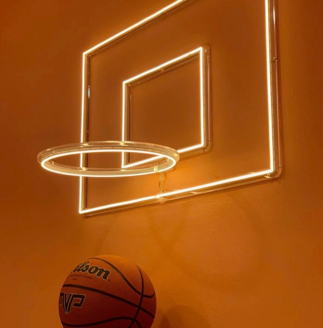 Neon Basketball hoop