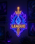 League of Legends Neon Sign – Multicolor LED Wall Art