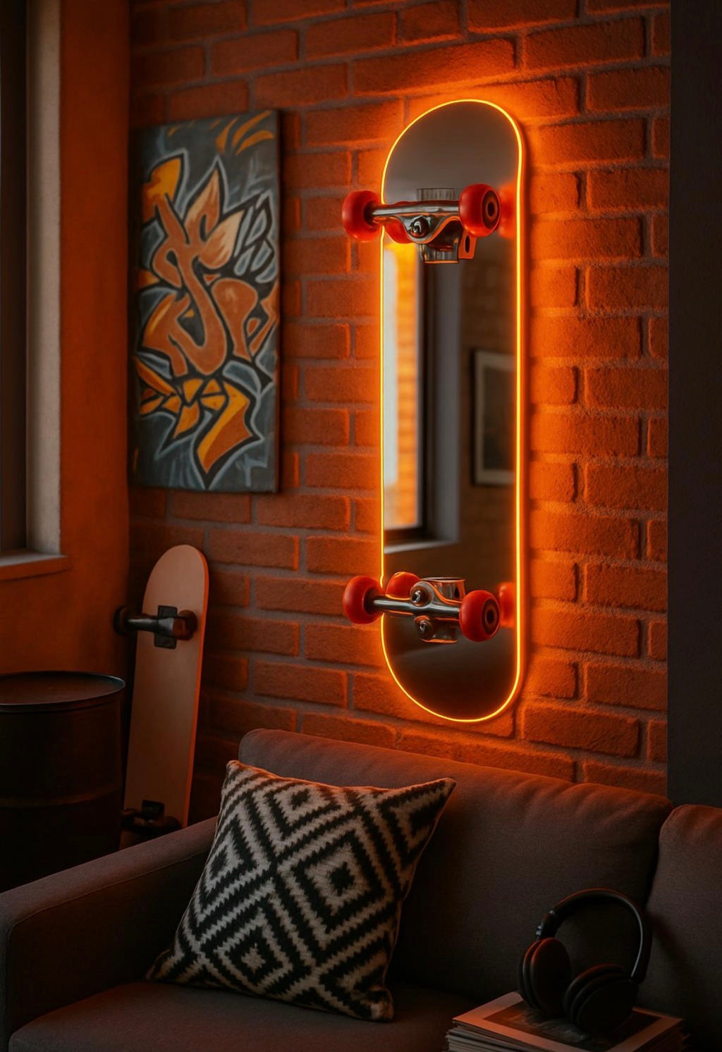 Skateboard mirror