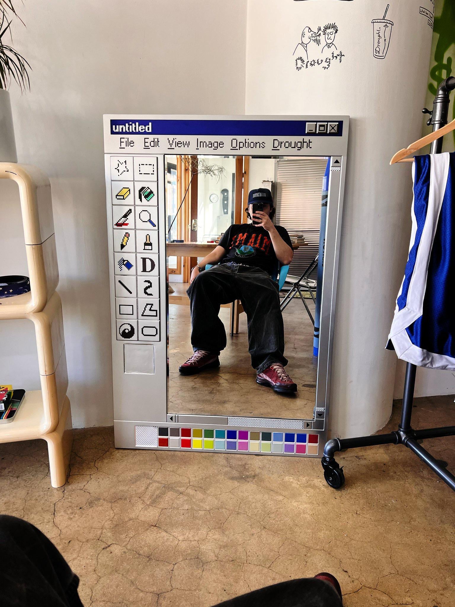 MS paint mirror